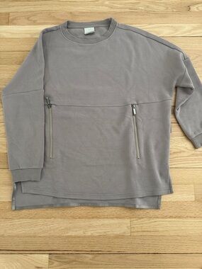 Varley Taupe Crewneck Sweatshirt